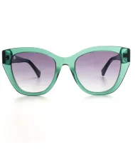 CRYSTAL GREEN MILOS WITH SUNSET GREY LENSES